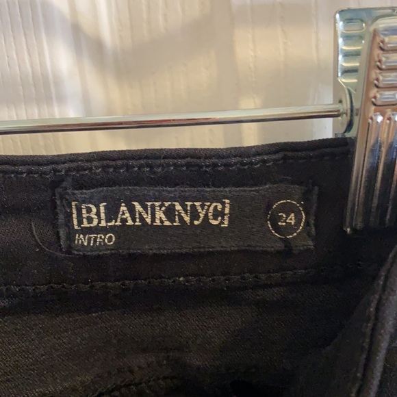 BLANKNYC BLACK FAUX LACE UP ANKLE SKINNY JEANS SIZE 24 - Picture 7 of 8
